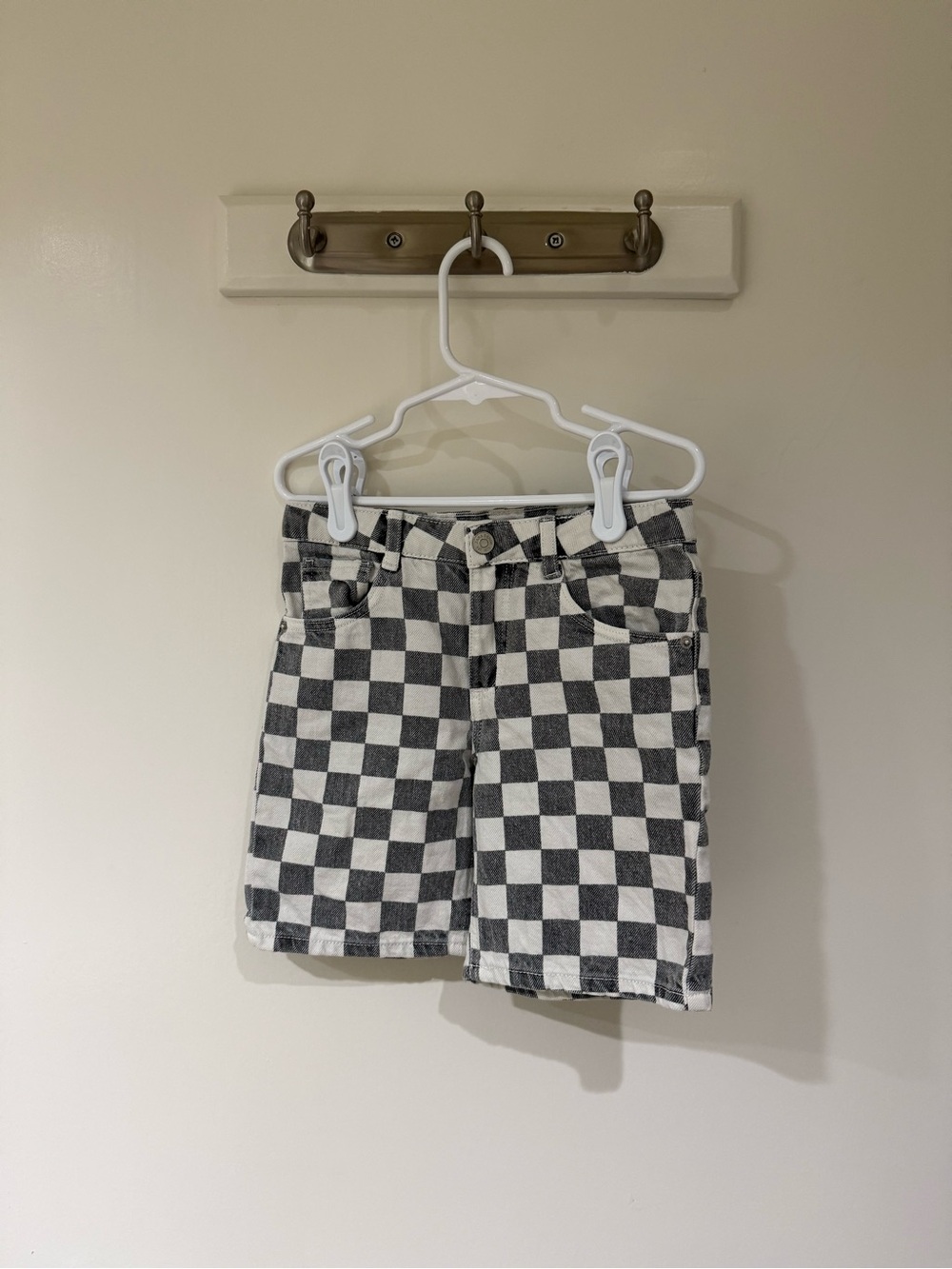 Zara Checkerboard Shorts 4-5 Years